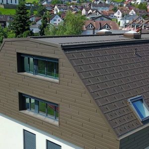 Prefa Siding homlokzatburkoló elem - barna