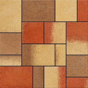 Semmelrock térkő - Citytop Kombi - 6 cm - őszi lomb